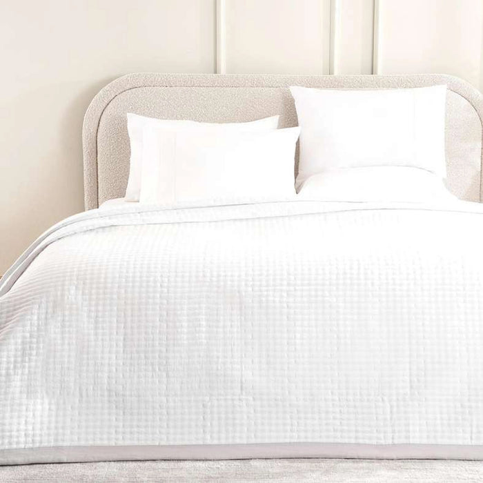 Urban Studio Olivia Border Bedspread 220X240Cm - Grey