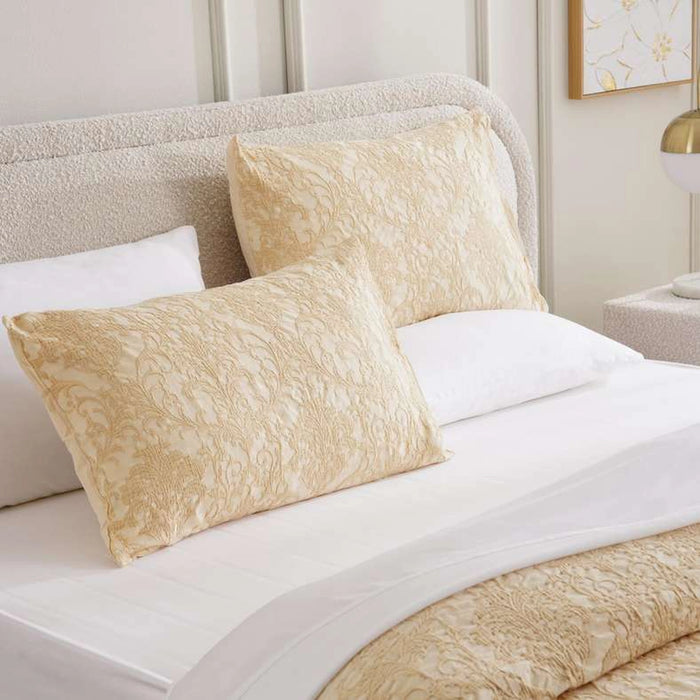 Urban Studio Savoy Matelasse Jacquard 3-Piece King Comforter Set 240X260Cm - Corn Husk