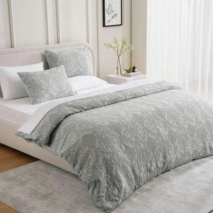 Urban Studio Savoy Matelasse Jacquard 3-Piece King Comforter Set 240X260Cm - Sage