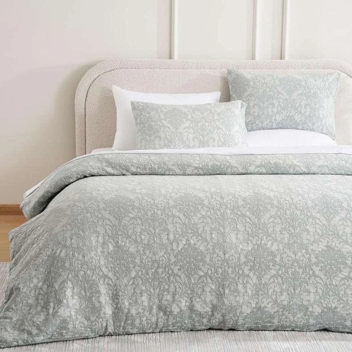 Urban Studio Savoy Matelasse Jacquard 3-Piece King Comforter Set 240X260Cm - Sage