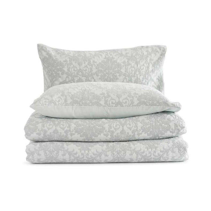 Urban Studio Savoy Matelasse Jacquard 3-Piece King Comforter Set 240X260Cm - Sage