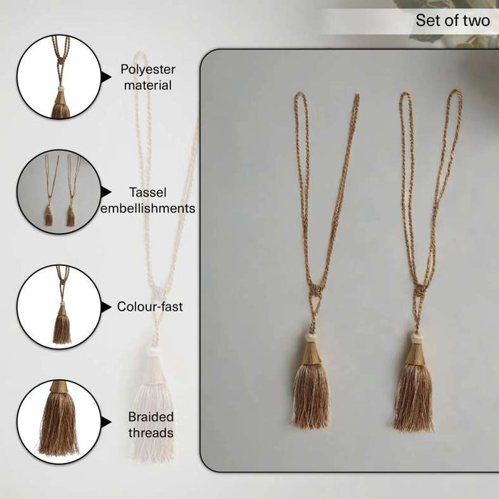 Urvi Tie Back Pair - Gold