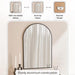 usher wall mirror 60x90cm - black Pan Home