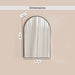usher wall mirror 60x90cm - black Pan Home