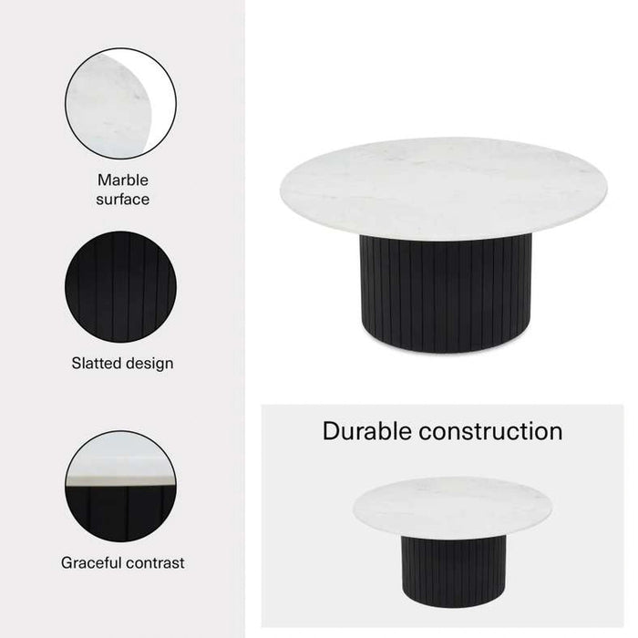 Vadin Coffee Table Marble Pan Home