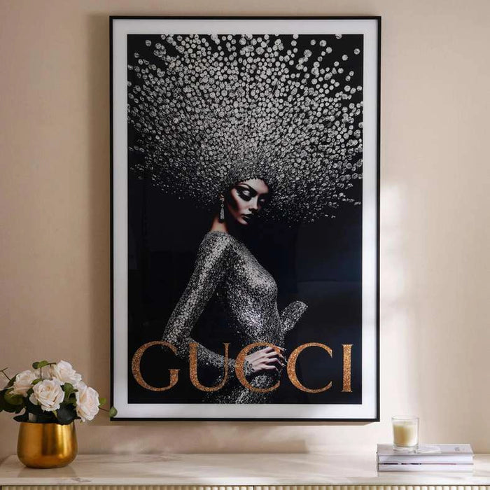 Vague Licensed Wall Art By David Soul 80.6X120.6Cm - Black