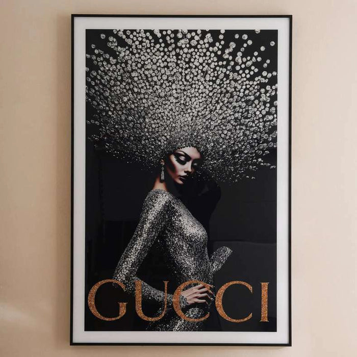 Vague Licensed Wall Art By David Soul 80.6X120.6Cm - Black