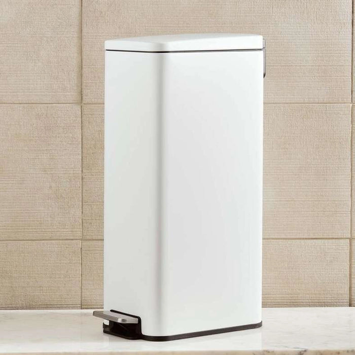Vale Soft Close Metal Pedal Bin With Fingerprint Resistant 20L 20.8X37.5X61Cm- White