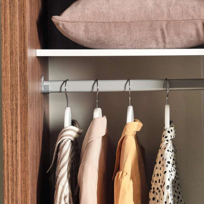 Valencia 2 Door Sliding Wardrobe - Walnutwhite Gloss