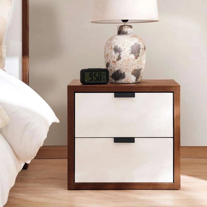 Valencia 5 Pc Bedroom Set 180X200 Cm - Walnutwhite Gloss