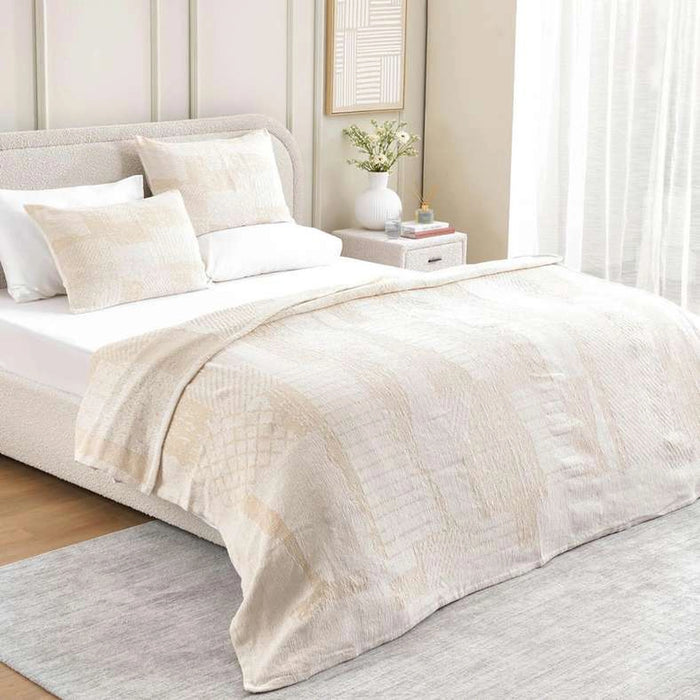 Valencia Handwoven 3 Piece Bedspread Set 220X240Cm - Beige