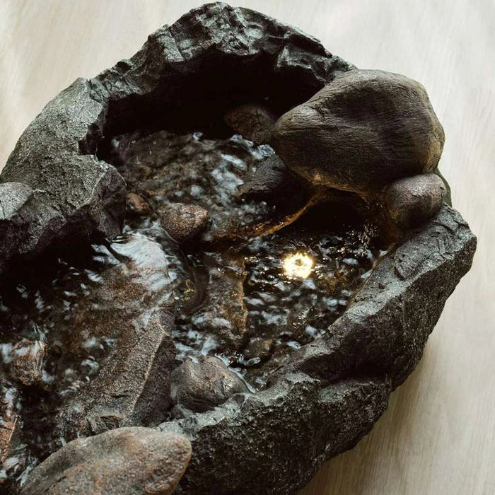 Valley Polyresin Floor Fountain 155X56X52Cm - Grey