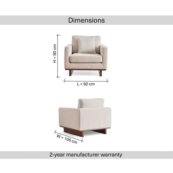 Vandala Single Seater Sofa Pan Home