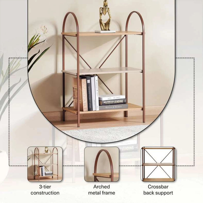 Vander Shelving Unit 3 Tier - Cream & Natural