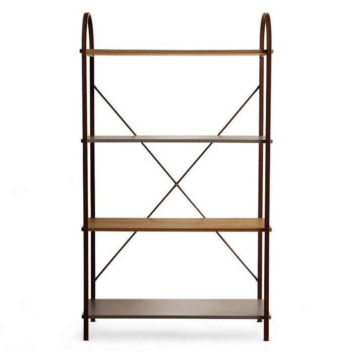 Vander Shelving Unit 4 Tier - Cream & Natural