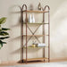 Vander Shelving Unit 5 Tier - Green & Natural Pan Home