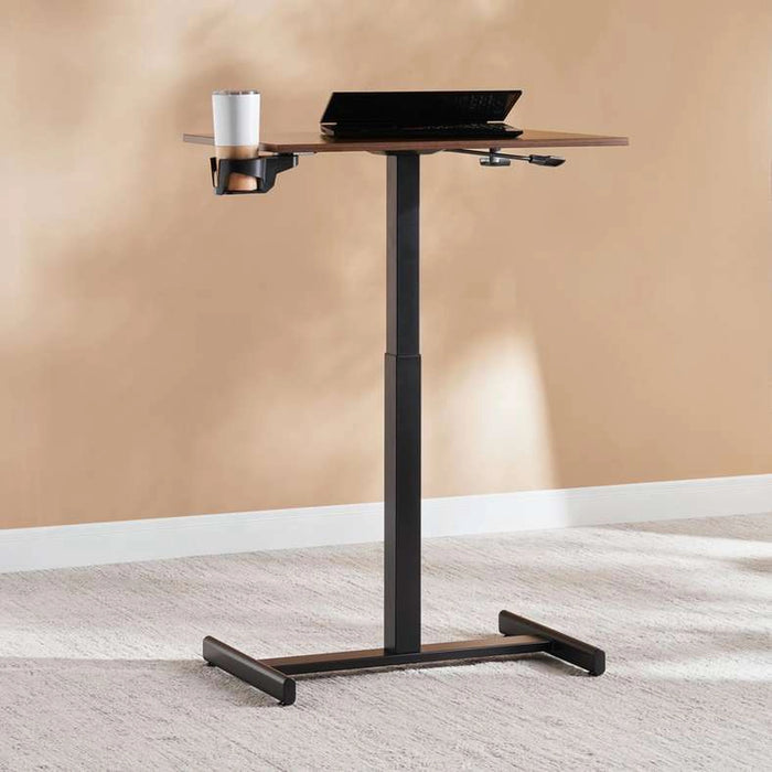 Vanguard Adjustable Office Desk - Dark Brown