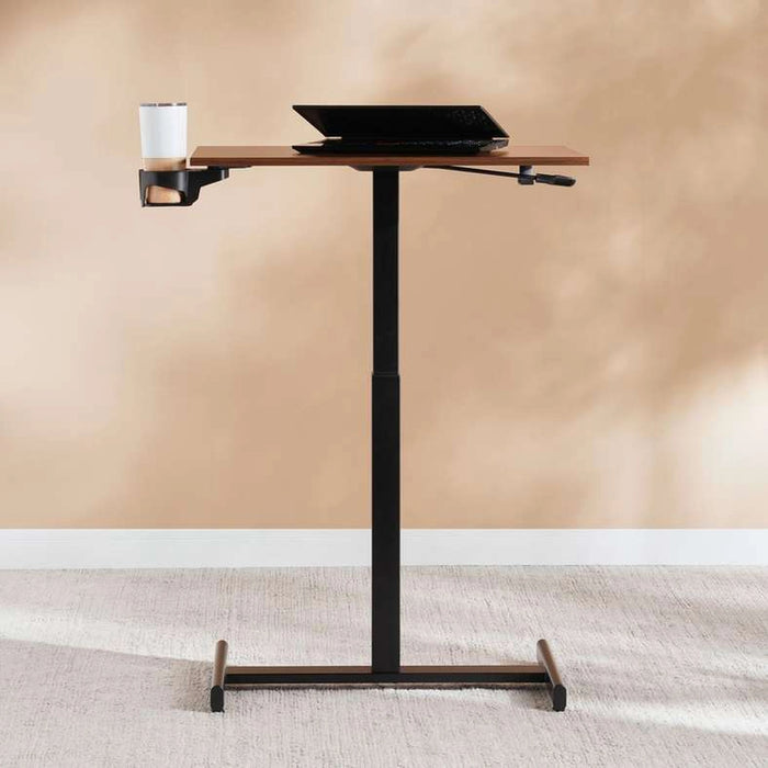 Vanguard Adjustable Office Desk - Dark Brown