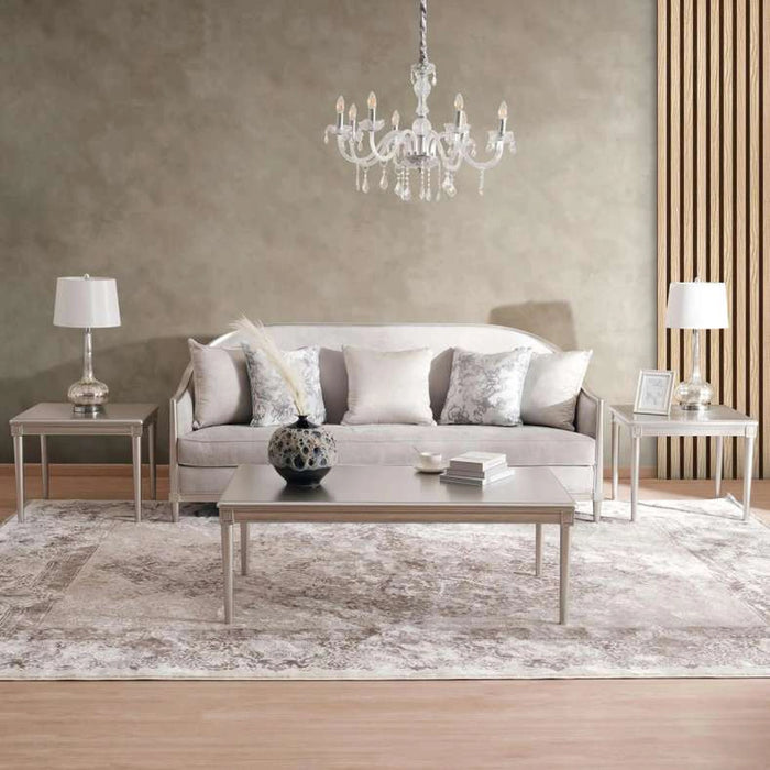 Varduhi Coffee Table Set (1+2)- Silver