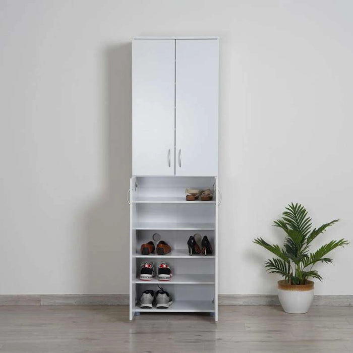 Vasagle Shoe Rack 33 Pairs With 4 Door -White