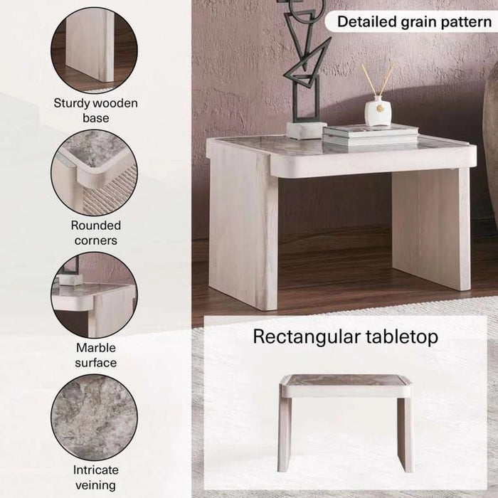 Vasto Coffee Table Small Marble - Off White