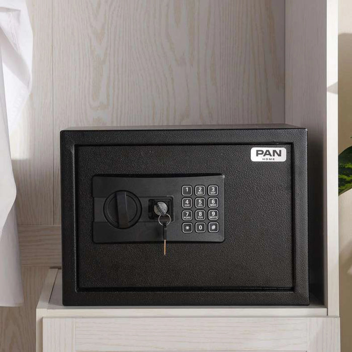 Vaultis Electronic Safe With 3 Indicator Light - 25X35X25 Cm- Black