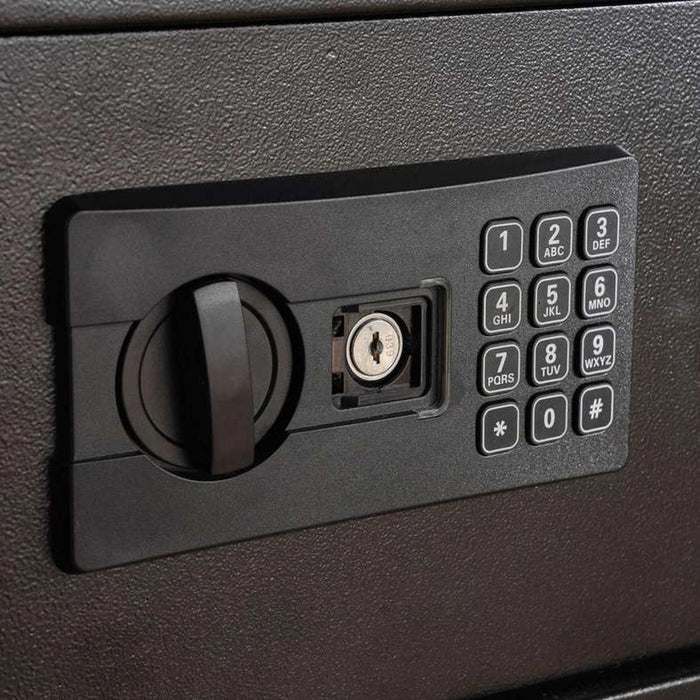 Vaultis Electronic Safe With 3 Indicator Light - 25X35X25 Cm- Black
