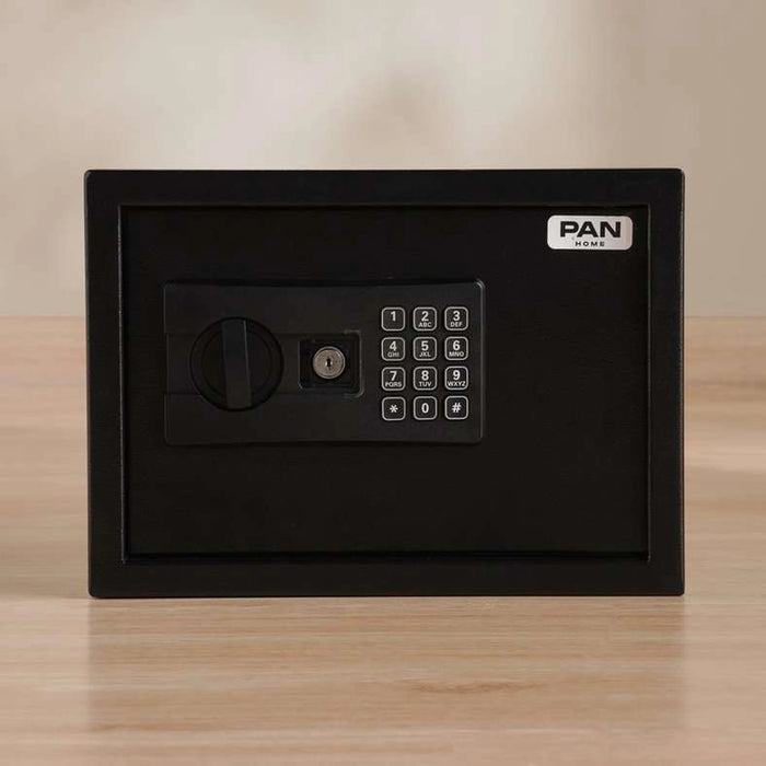 Vaultis Electronic Safe With 3 Indicator Light - 25X35X25 Cm- Black