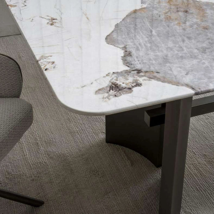 Vedette 8 Seater Dining Table - Beige Grey