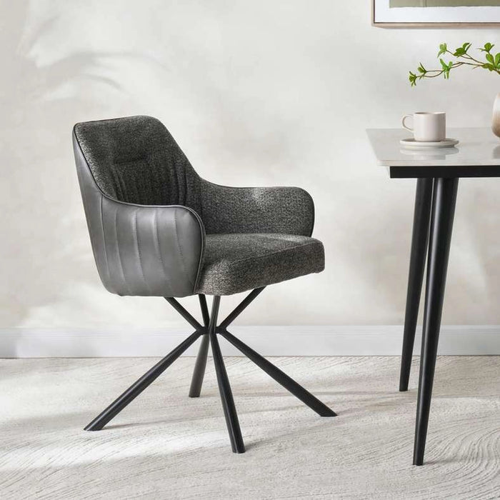 Vedette Dining Chair Fabric - Grey