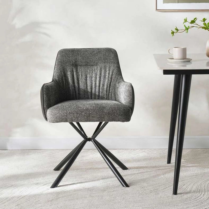 Vedette Dining Chair Fabric - Grey
