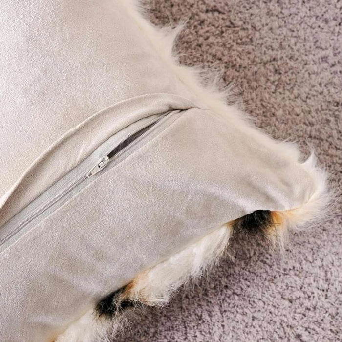Vedrina Fur Filled Cushion 50X50Cm - Cream