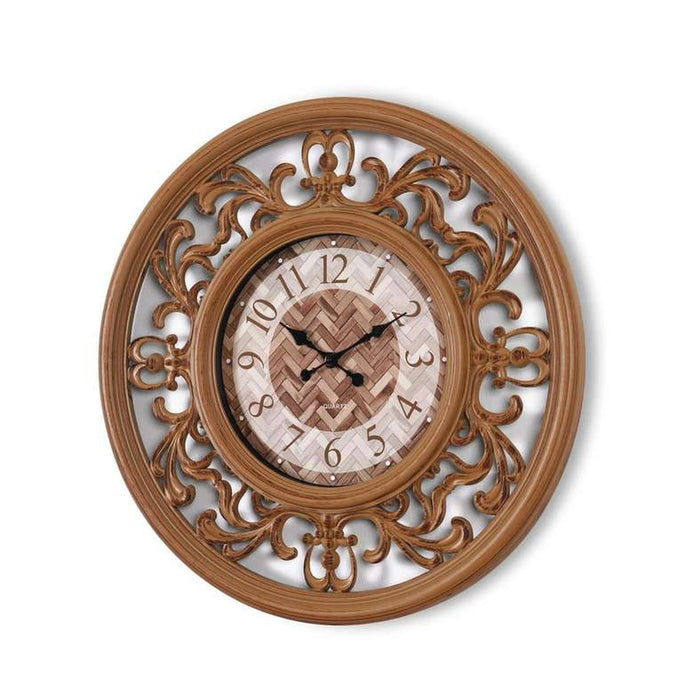 Vega Wall Clock 76.2X76.2X6.3Cm- Brown