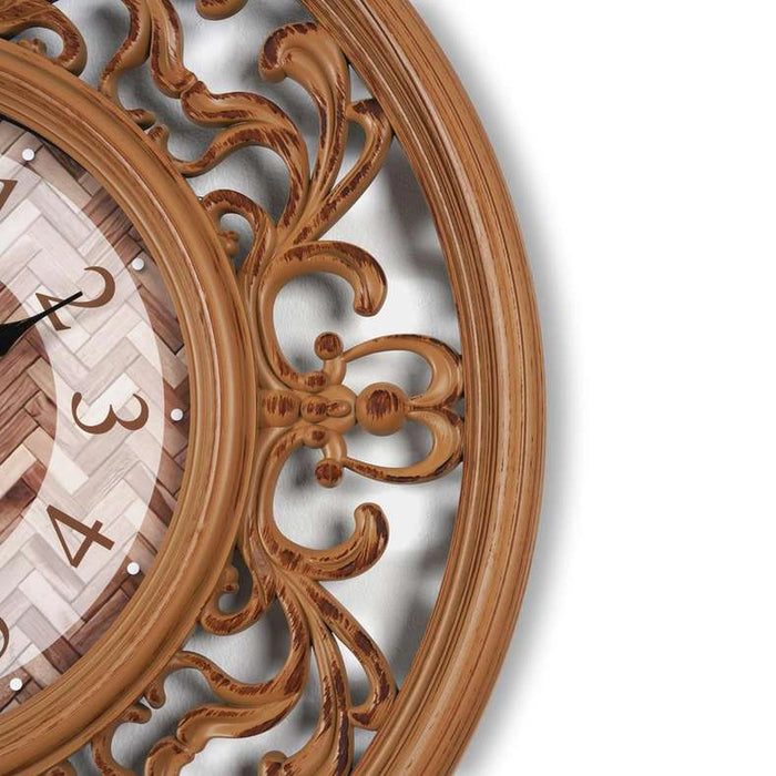 Vega Wall Clock 76.2X76.2X6.3Cm- Brown