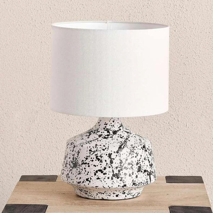 Vegan E27 Ceramic Table Lamp 30X43Cm - White/Black