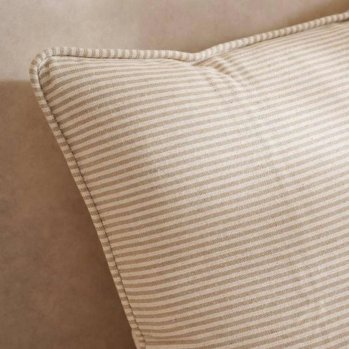 Velisha Pinstripe 2Peice Cushion Cover Set 50X50Cm - Beige