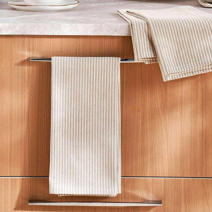 Velisha Pinstripe 3Piece Kitchen Towel Set 50X70Cm - Beige