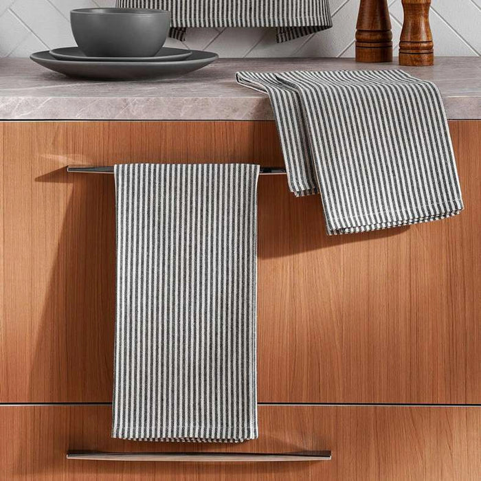 Velisha Pinstripe 3Piece Kitchen Towel Set 50X70Cm - Navy