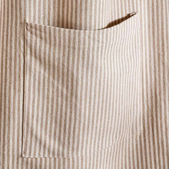 Velisha Pinstripe Apron 60X70Cm - Beige