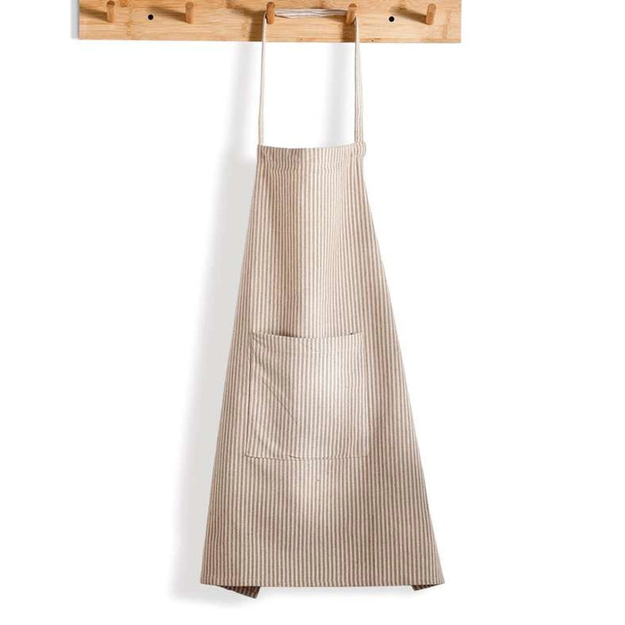 Velisha Pinstripe Apron 60X70Cm - Beige