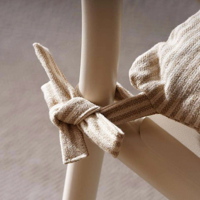 Velisha Pinstripe Chair Pad 40X40Cm - Beige