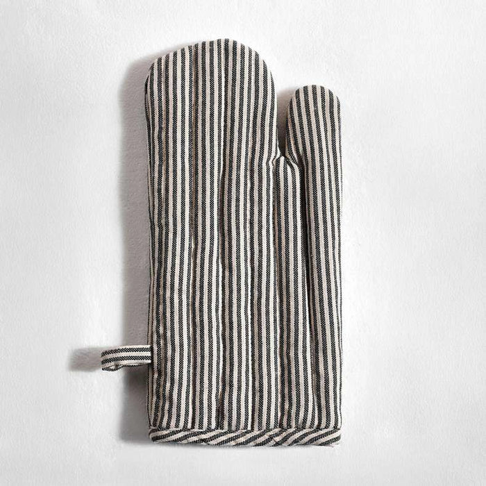 Velisha Pinstripe Oven Mitten 18X33Cm - Navy