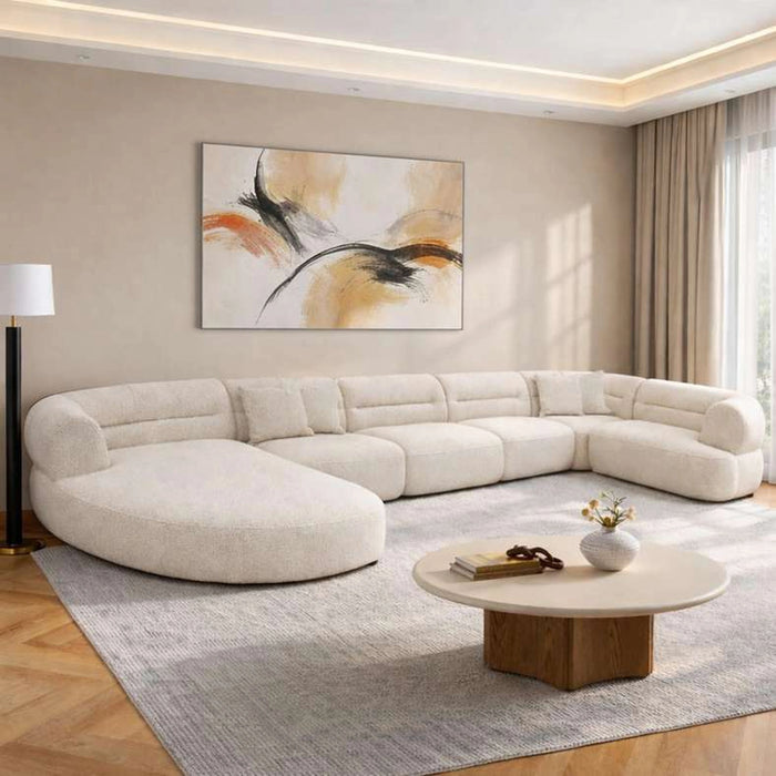 Velora Corner Sofa Set - Off White
