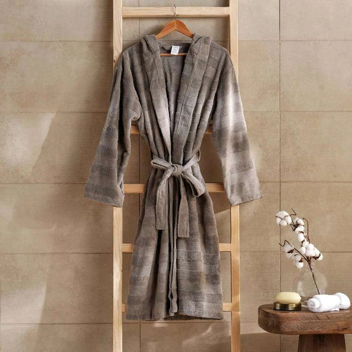 Velora Hooded Bathrobe L/Xl-Anthracite