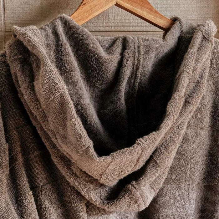 Velora Hooded Bathrobe L/Xl-Anthracite