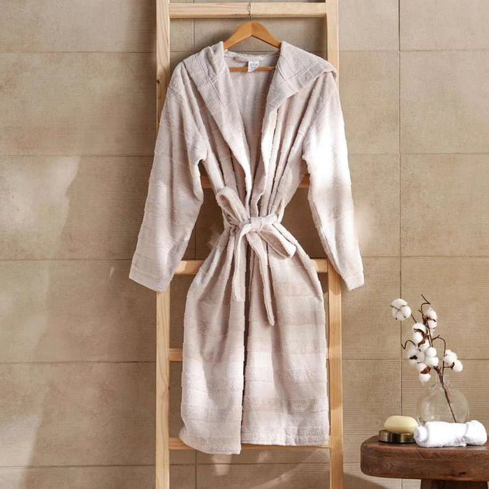 Velora Hooded Bathrobe L/Xl-Beige