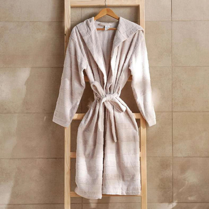 Velora Hooded Bathrobe L/Xl-Beige
