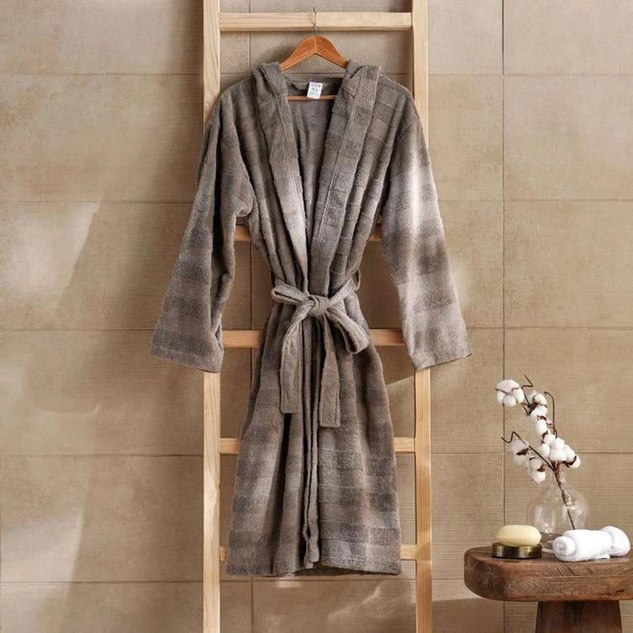 Velora Hooded Bathrobe S/M-Anthracite