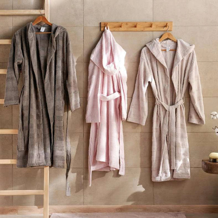 Velora Hooded Bathrobe S/M-Anthracite