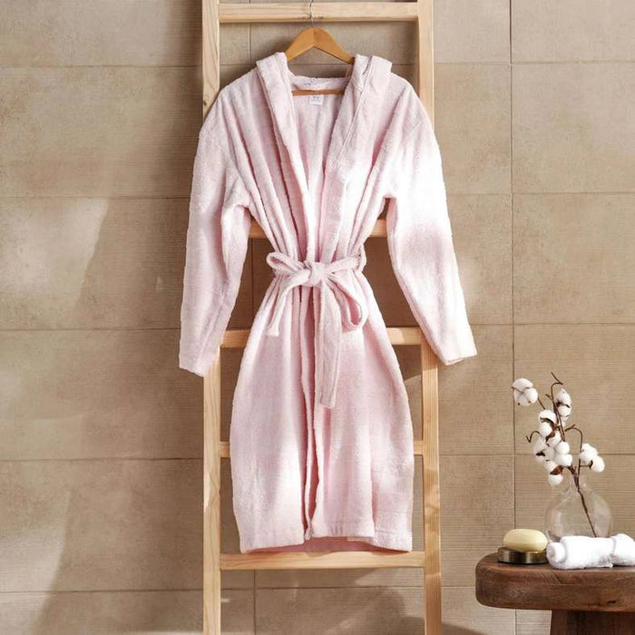 Velora Hooded Bathrobe S/M-Rose